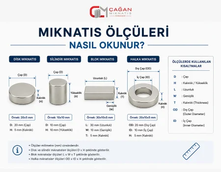 Mıknatıs Ölçüleri Nasıl Okunur?