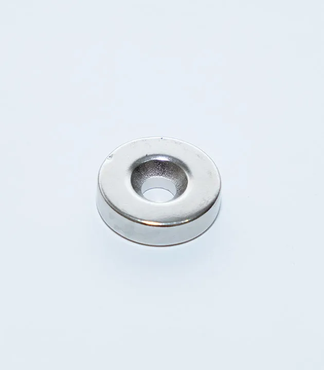 15mm x 5mm Havşa Delikli N35 Neodyum Mıknatıs